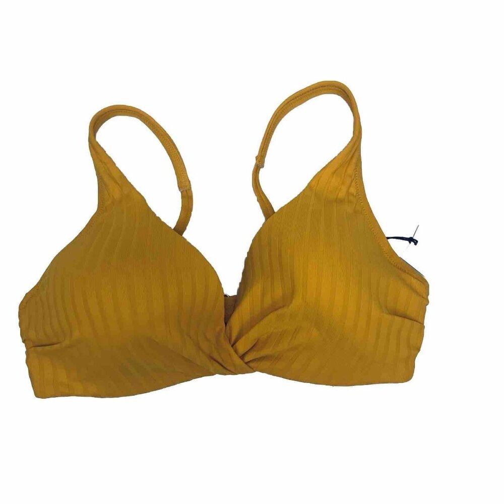 Shade & Shore Size 36 B Women’s Yellow Swim Top Lightly Lined CUTE